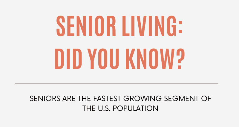 Senior Living: Did you Know? Seniors are the fastest-growing segment of the US population